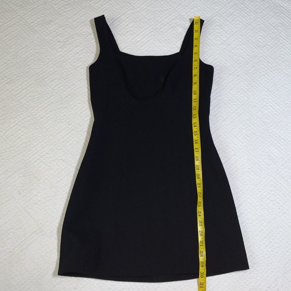 Vintage Bebe Black LBD Mini Tank Dress, Square Neckline, Size 2 - Picture 10 of 16